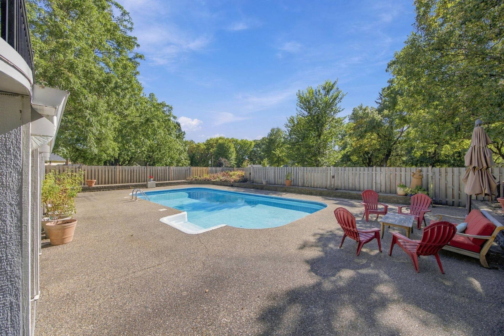 Great spaces for lounging by the pool.