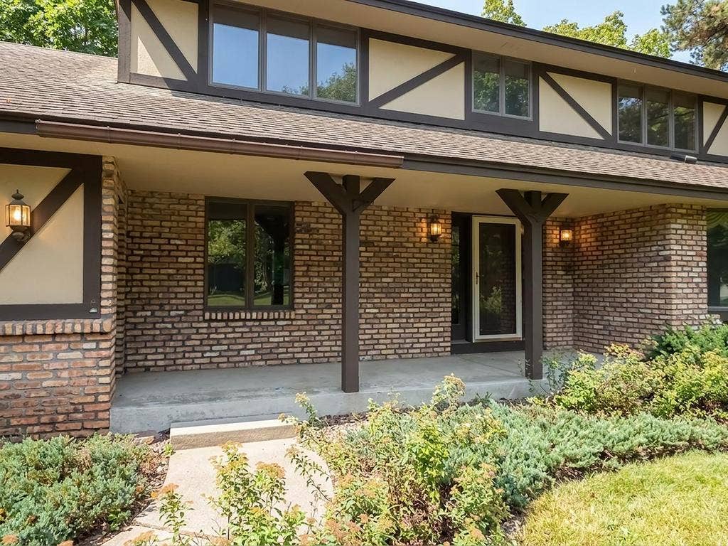 9508 Riverview Avenue, Bloomington, MN 55425 Main entrance with brick exterior