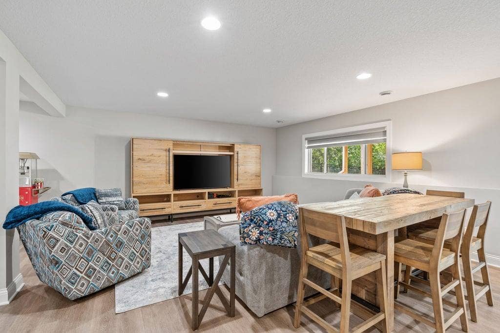 Spacious look out lower level.