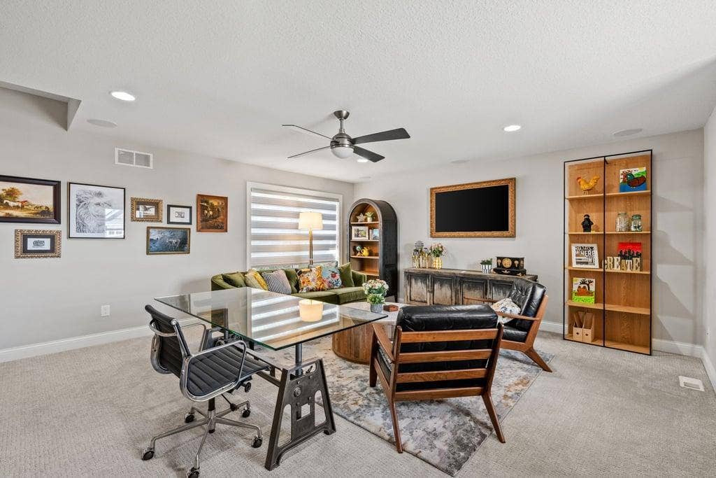 Large loft on the upper level.