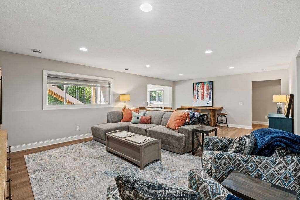 Spacious look out lower level.