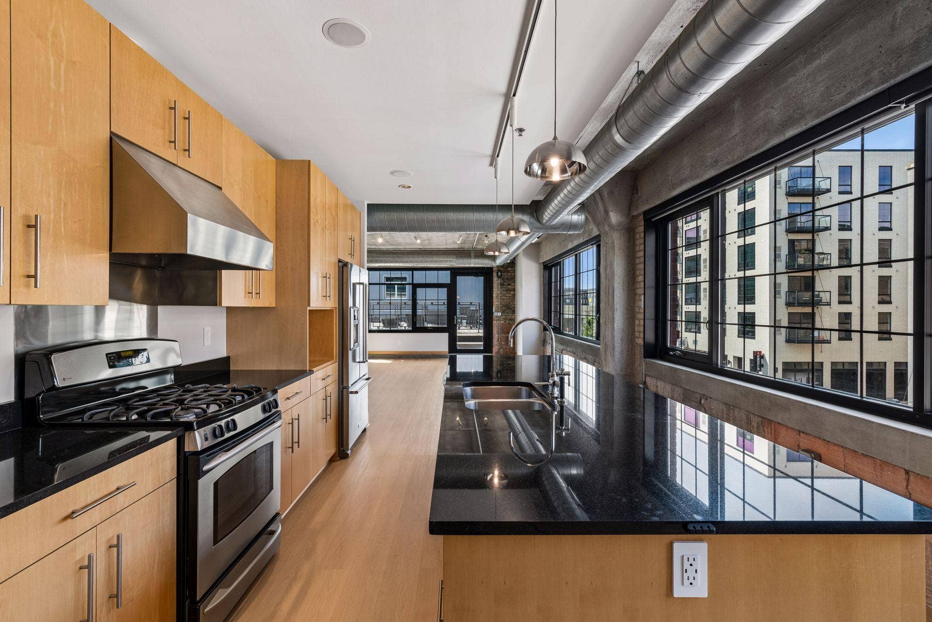 525 3rd Street N, #314, 59, Minneapolis, MN 55401 Fabulous kitchen with large island and expansive windows