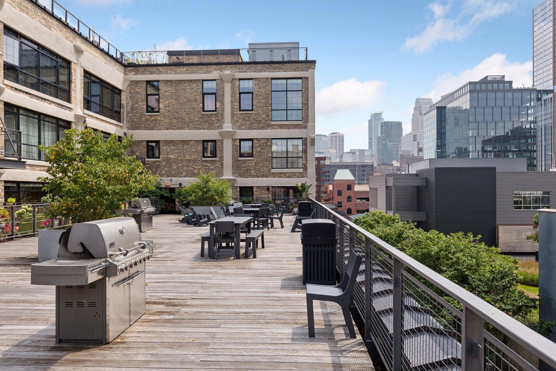 525 3rd Street N, #314, 59, Minneapolis, MN 55401 Bookman Lofts community terrace located on Floor 3