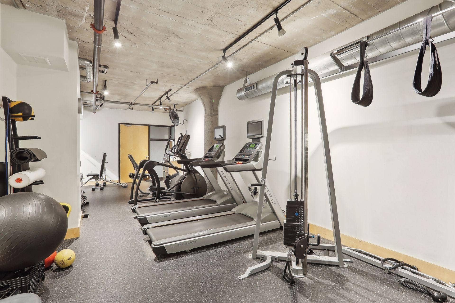 525 3rd Street N, #314, 59, Minneapolis, MN 55401 Bookman Lofts exercise room located on Floor 2