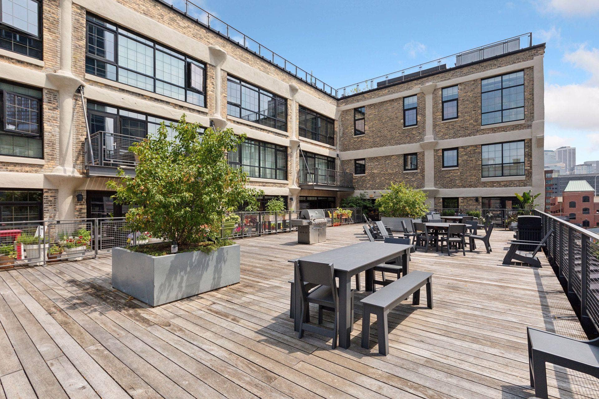 525 3rd Street N, #314, 59, Minneapolis, MN 55401 Bookman Lofts community terrace located on Floor 3