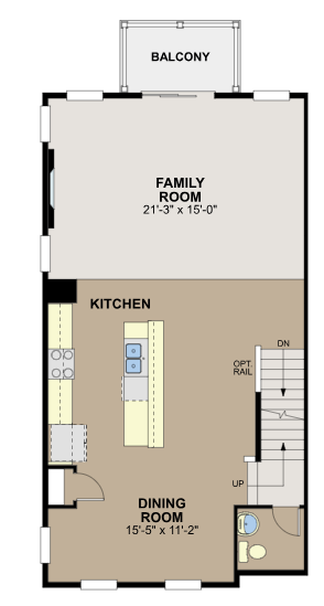 8780 Island Trail Echo N, #A, Lake Elmo, MN 55001 Capri End Unit Main Level Layout