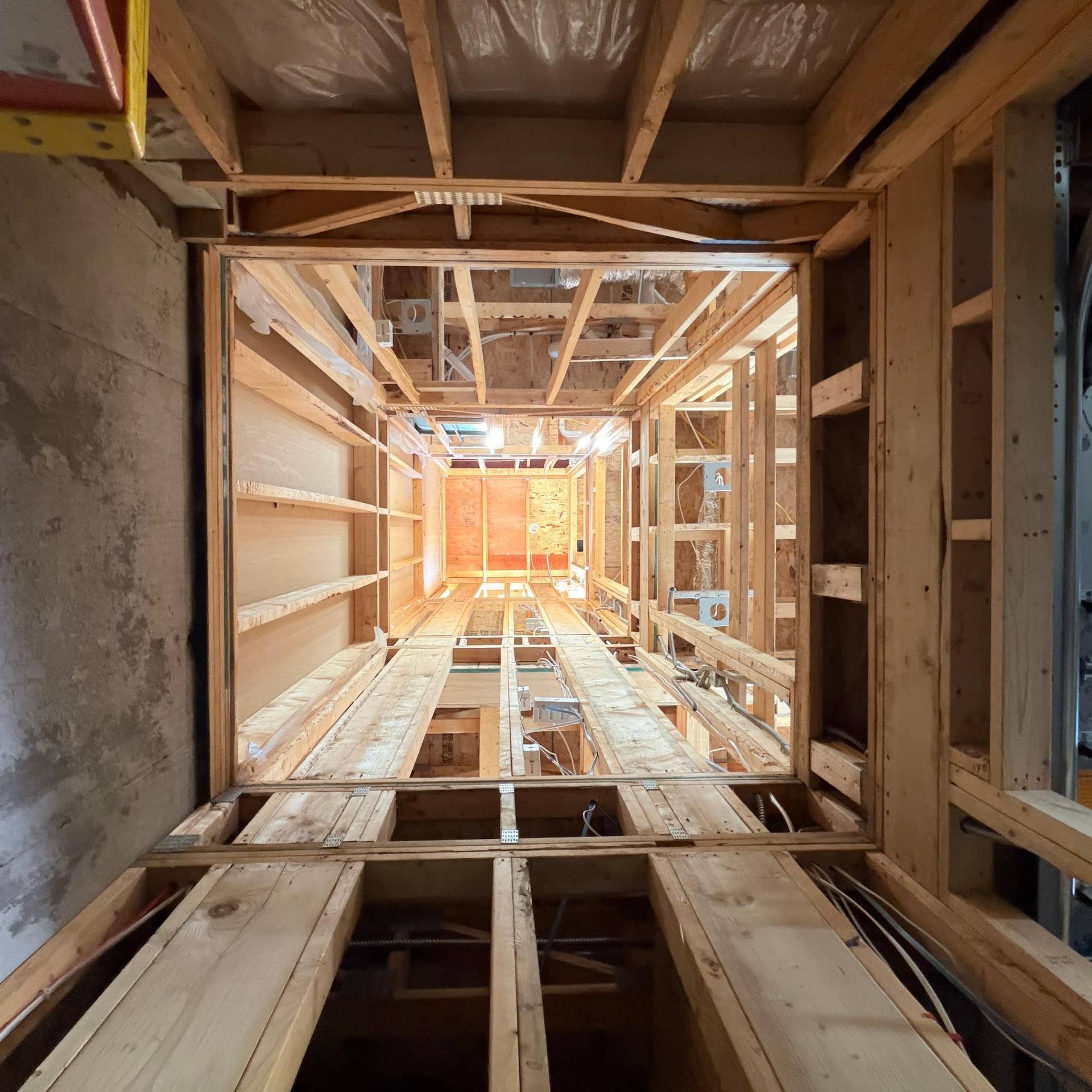 10814 Falling Water Lane, #A, Woodbury, MN 55129 Framed Elevator Shaft