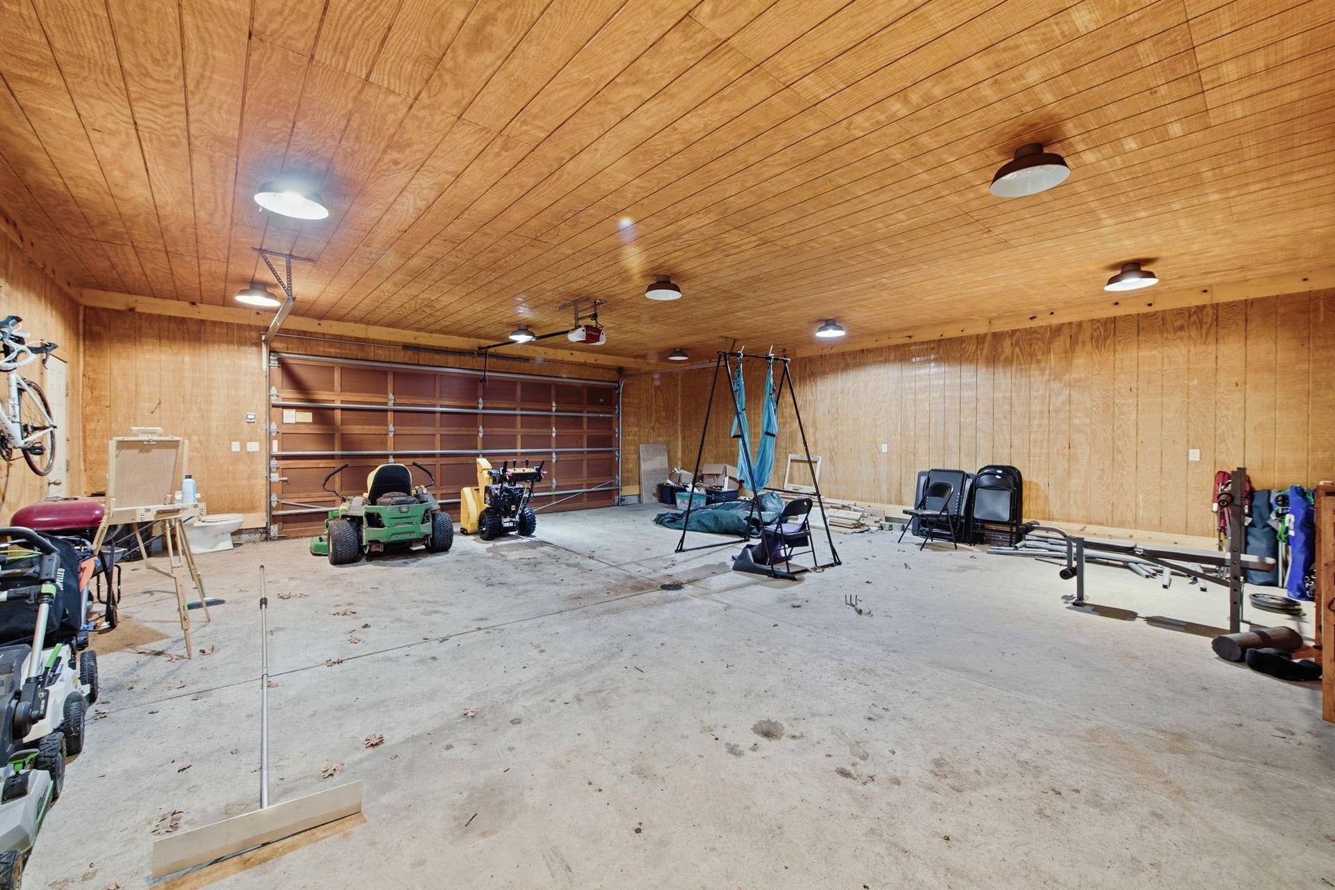 5994 425th St - Stick Built, Concrete Floor, Finished Walls & Ceiling with Textured Plywood Sheets