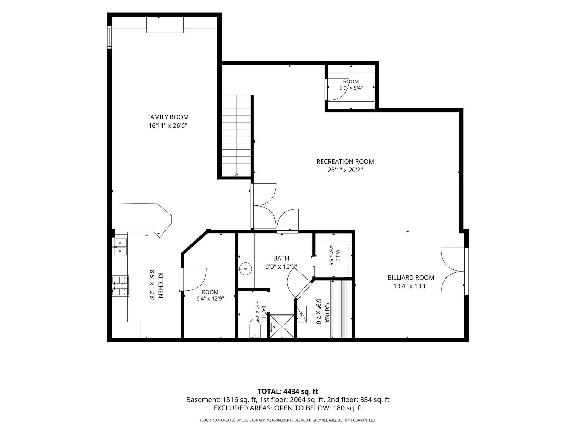 5994 425th St - Lower Level Floorplan