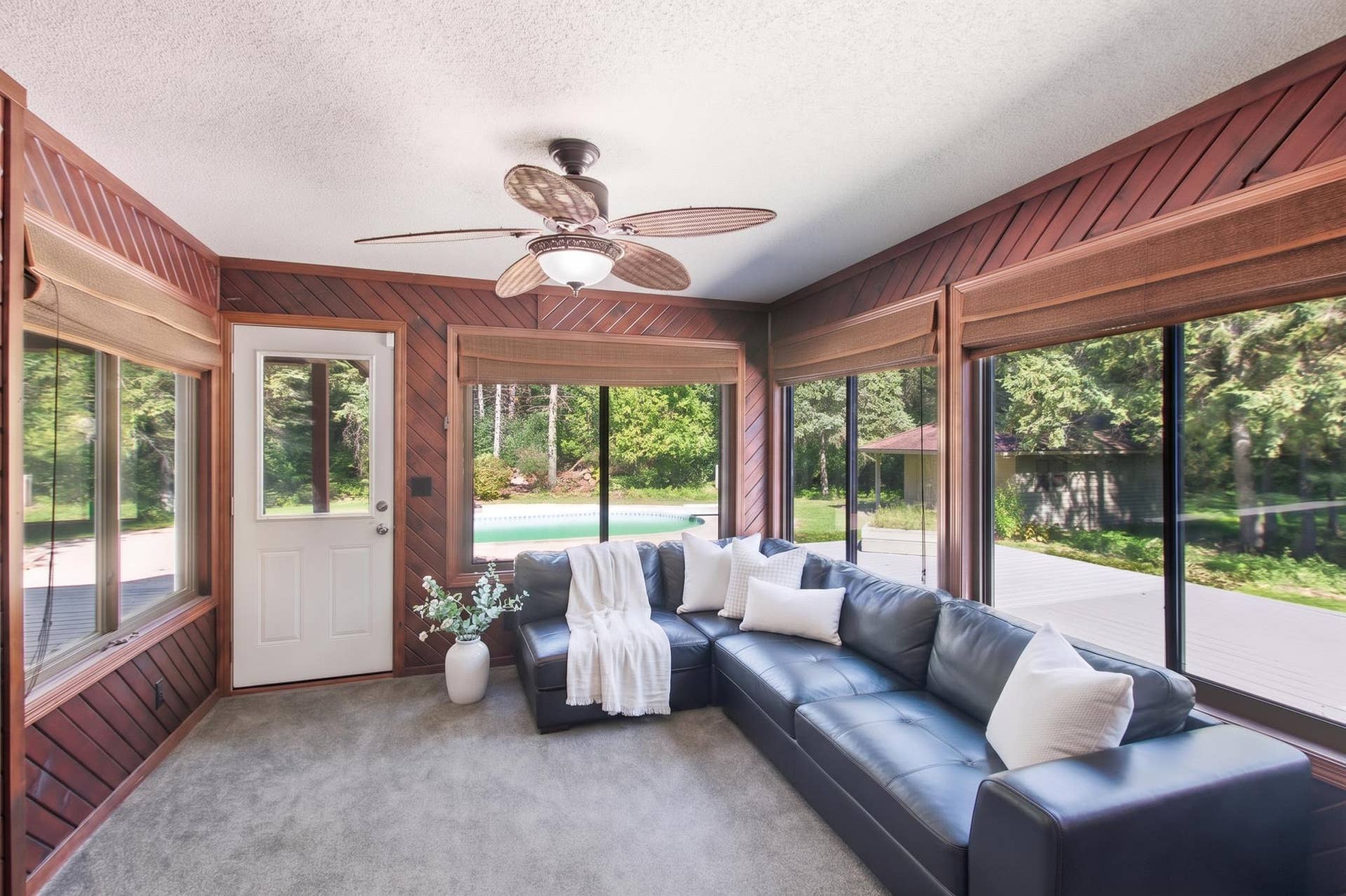 5994 425th St - Sunroom with Views of Pool and Backyard