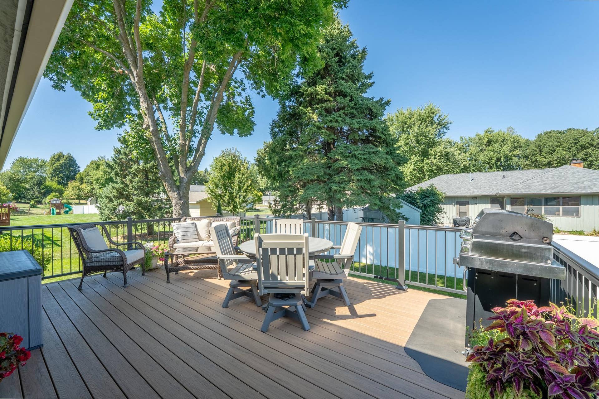 14250 55th Street N, Stillwater, MN 55082 Deck has room for al fresco dining or casual seating.