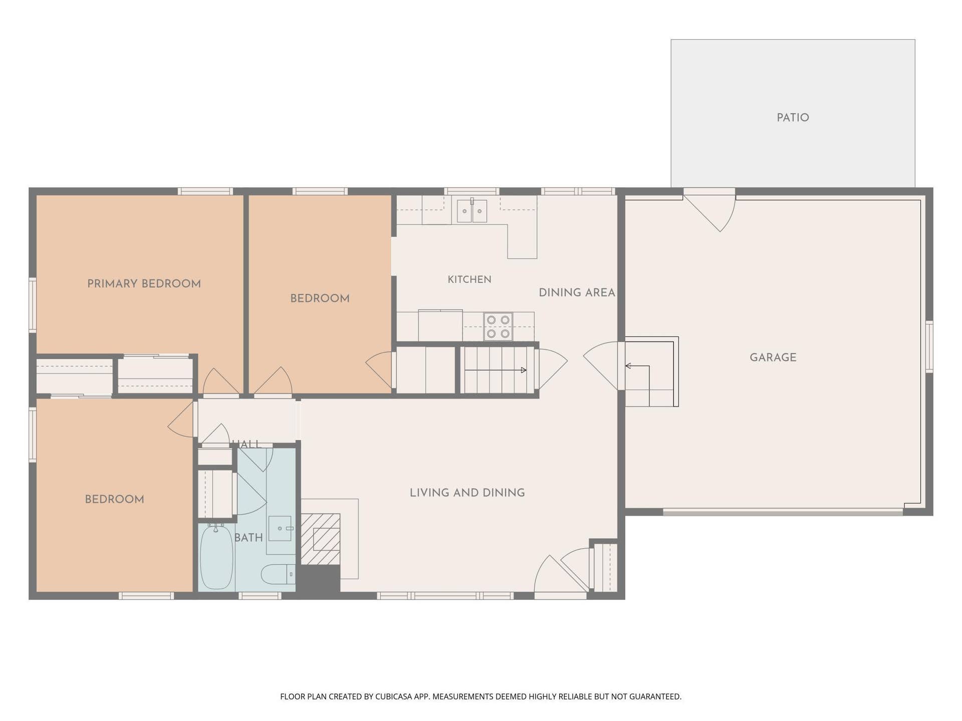 3829 Oak Street N, Brooklyn Center, MN 55429 Main Level Floor Plan