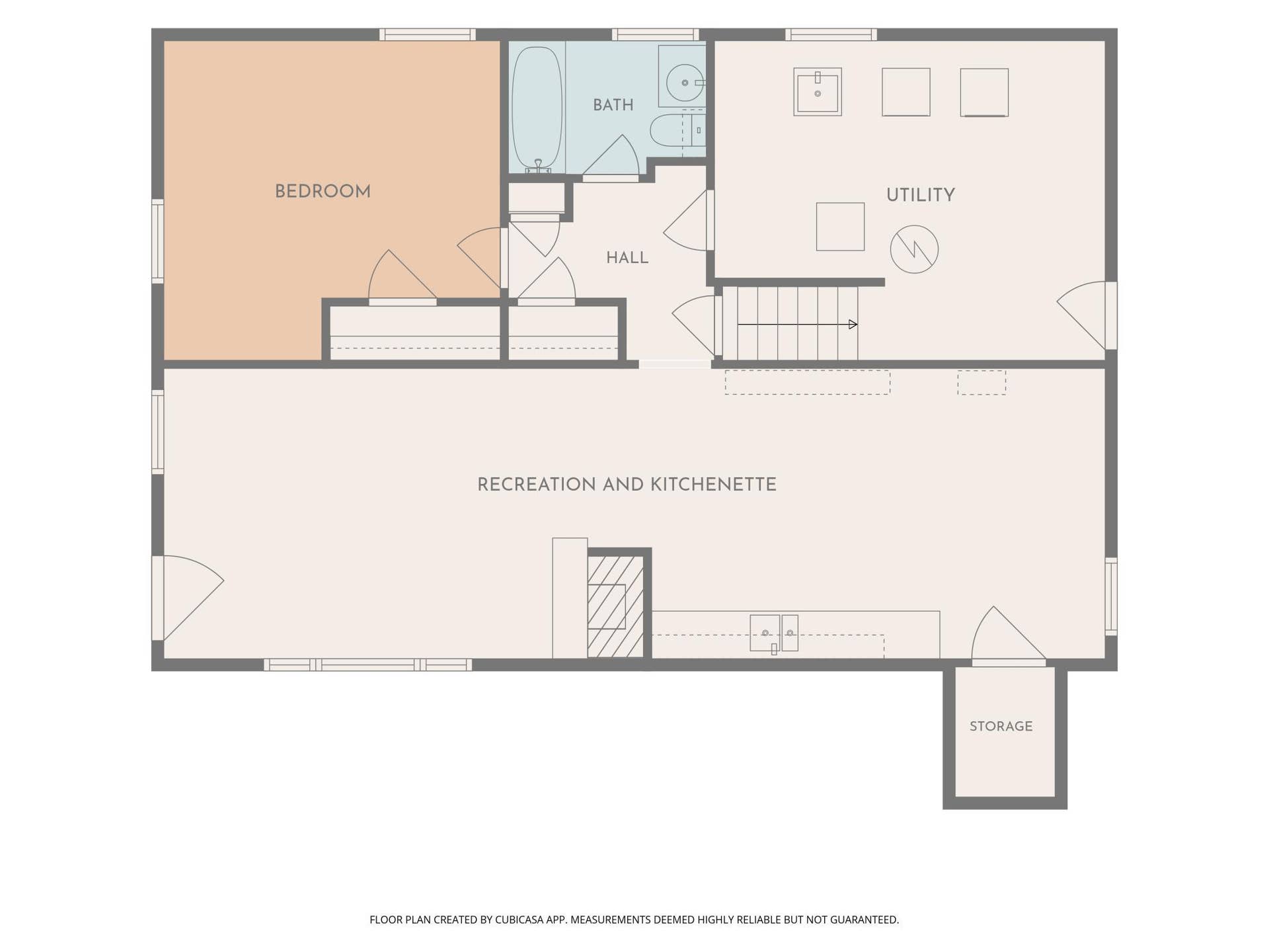 3829 Oak Street N, Brooklyn Center, MN 55429 Lower Level Floor Plan