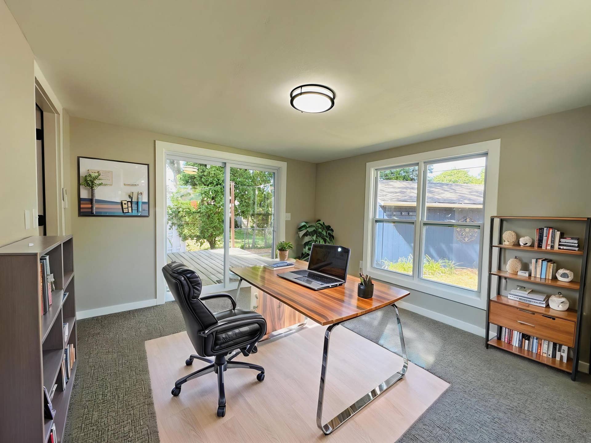 Sunroom or office is a dream come true  virtually staged