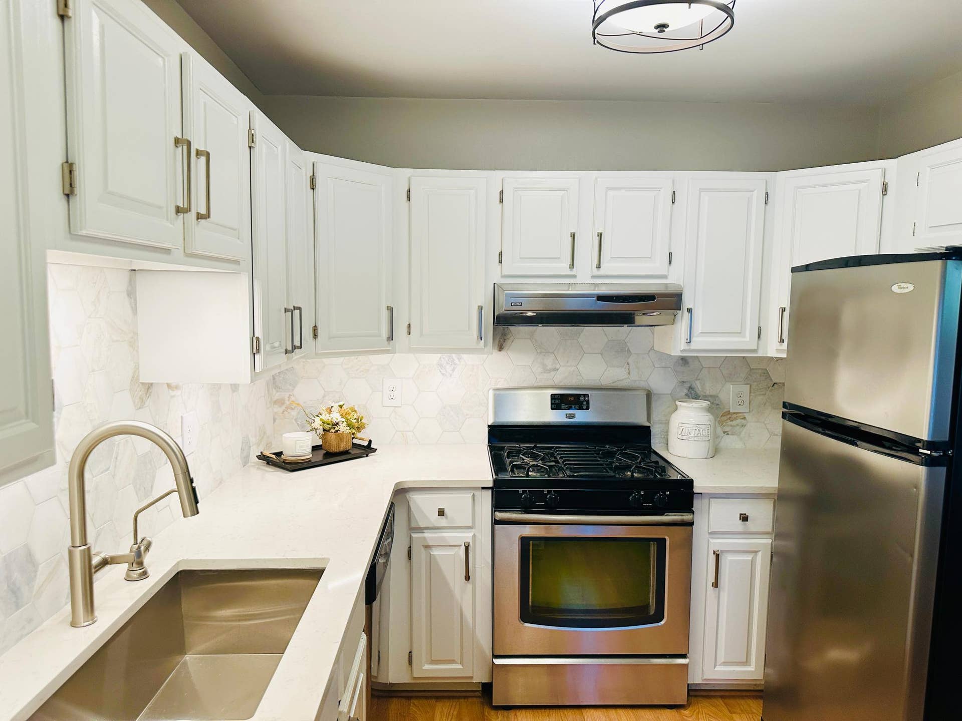 All stainless steel appliances