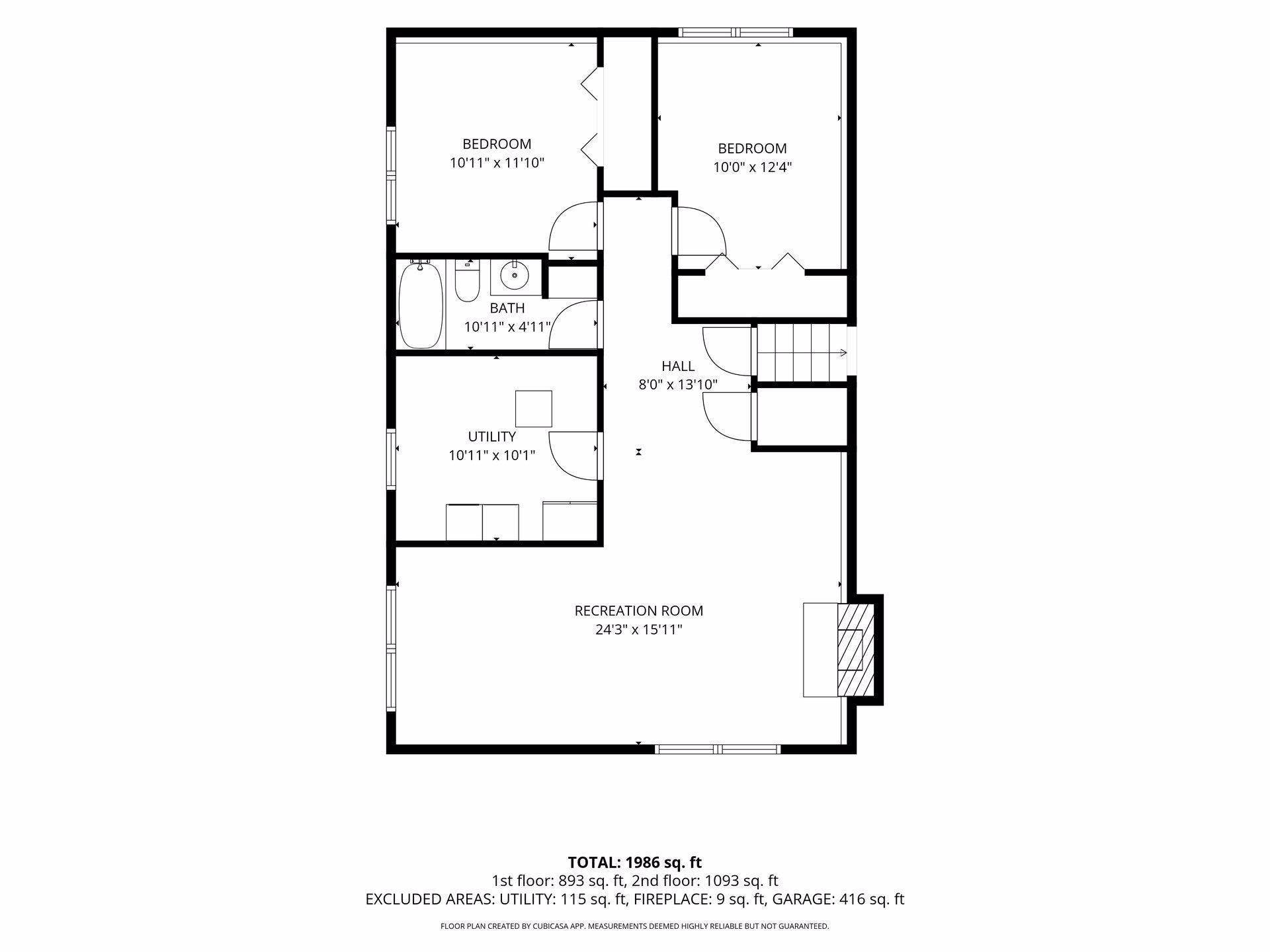 2215 Lincoln Street NE, 87, Minneapolis, MN 55418 Lower level floor plan