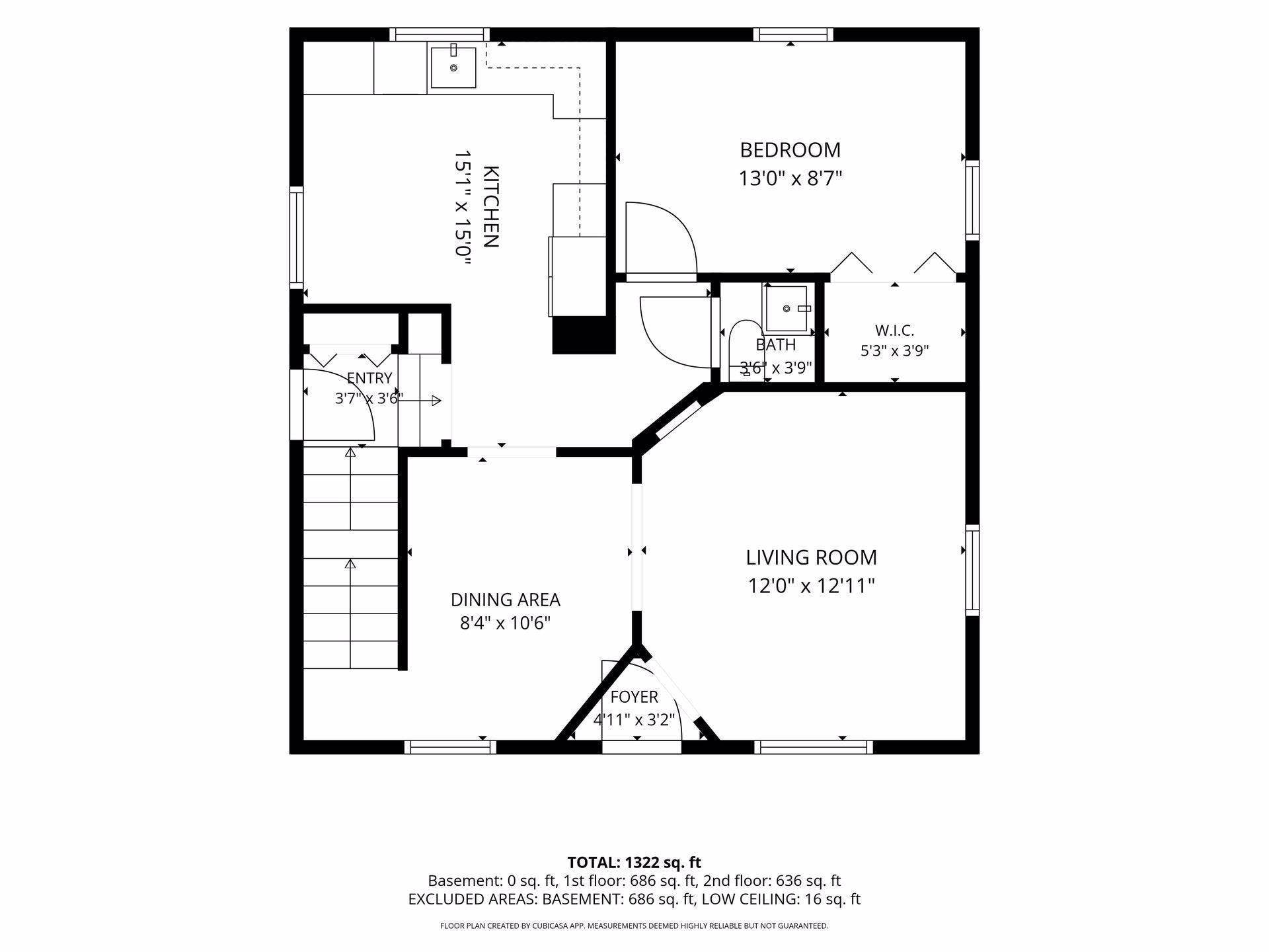 2219 Lincoln Street NE, 87, Minneapolis, MN 55418 Main floor floor plan