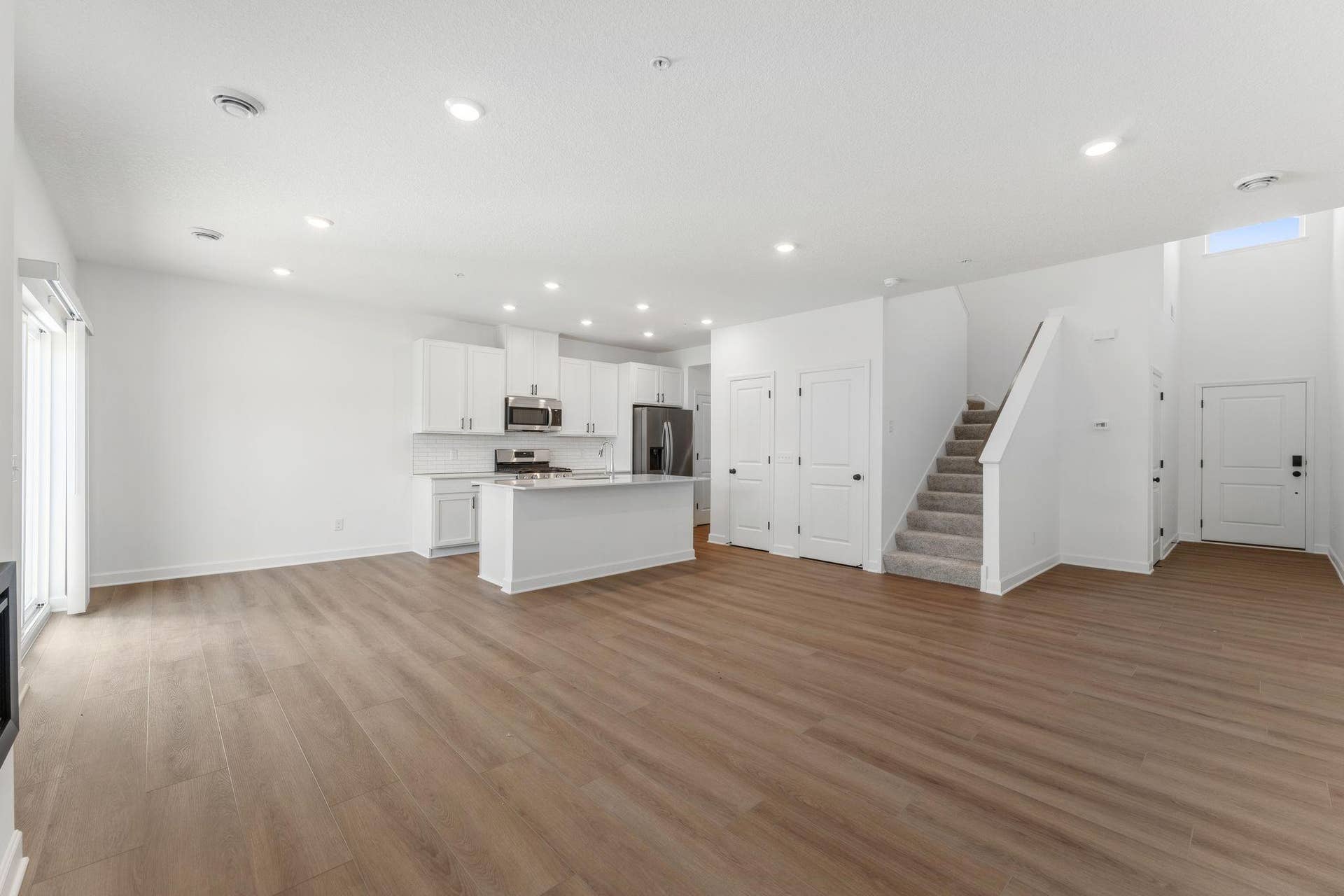 The dining room enjoys direct access to the patio for seamless indoor-outdoor parties