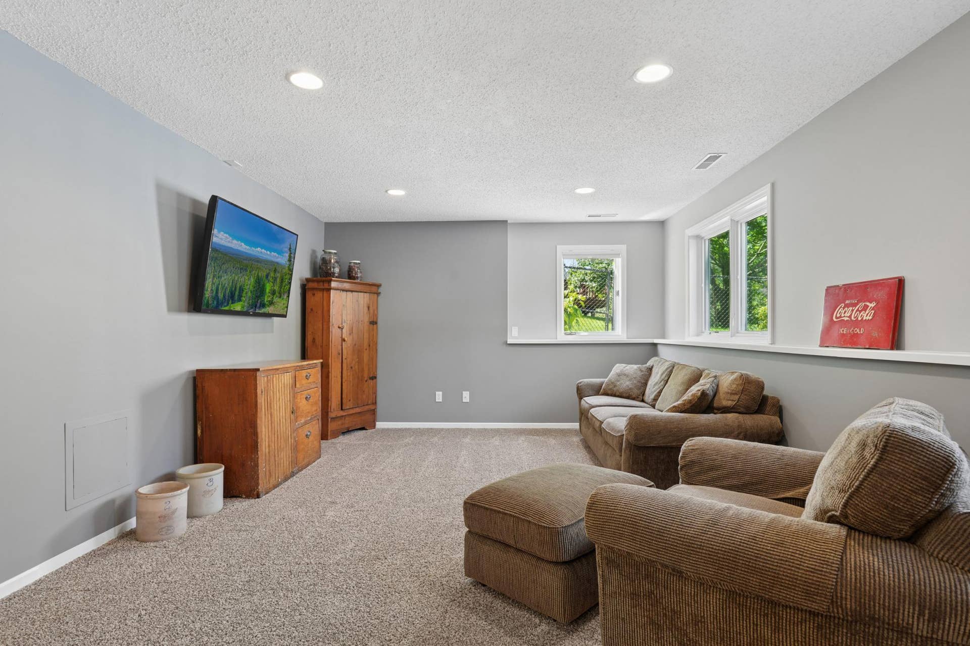 Lower level family room
