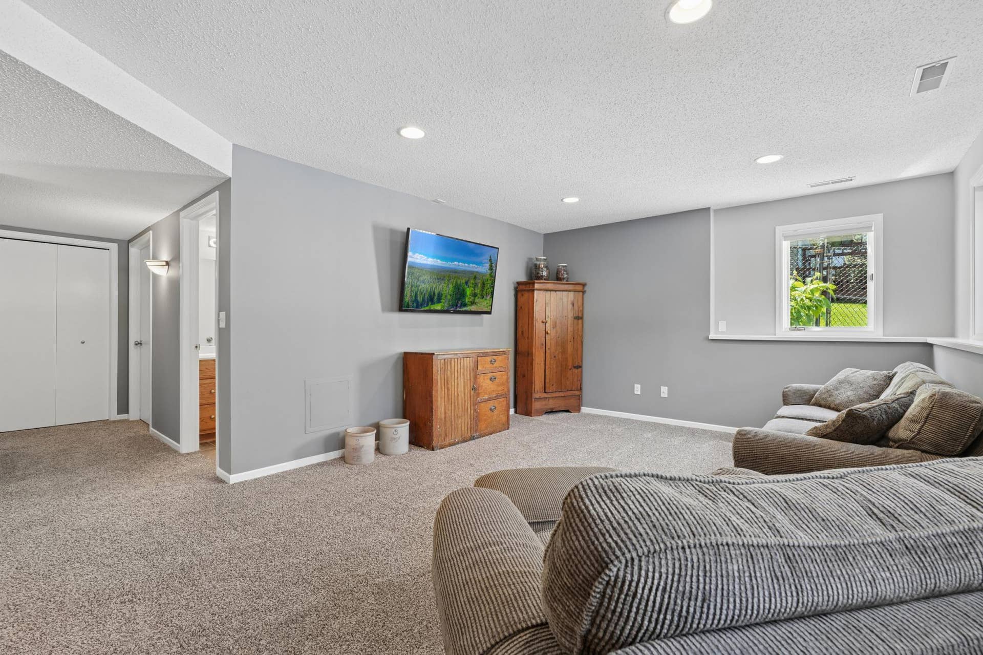 Lower level family room
