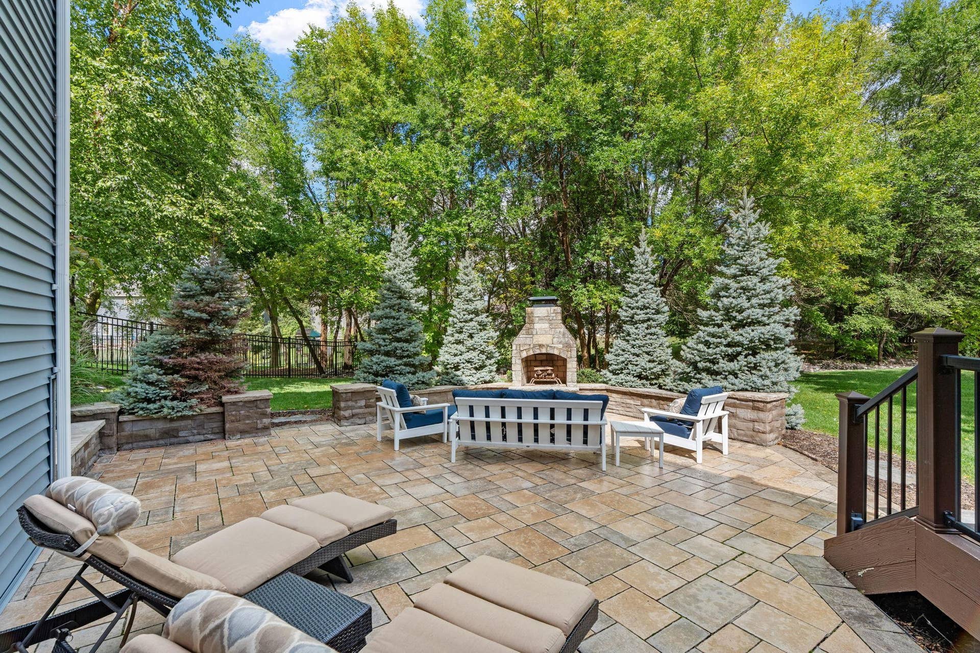 17550 73rd Avenue N, Maple Grove, MN 55311 An expansive paver patio creates an incredible outdoor space with plenty of room to gather and entertain.