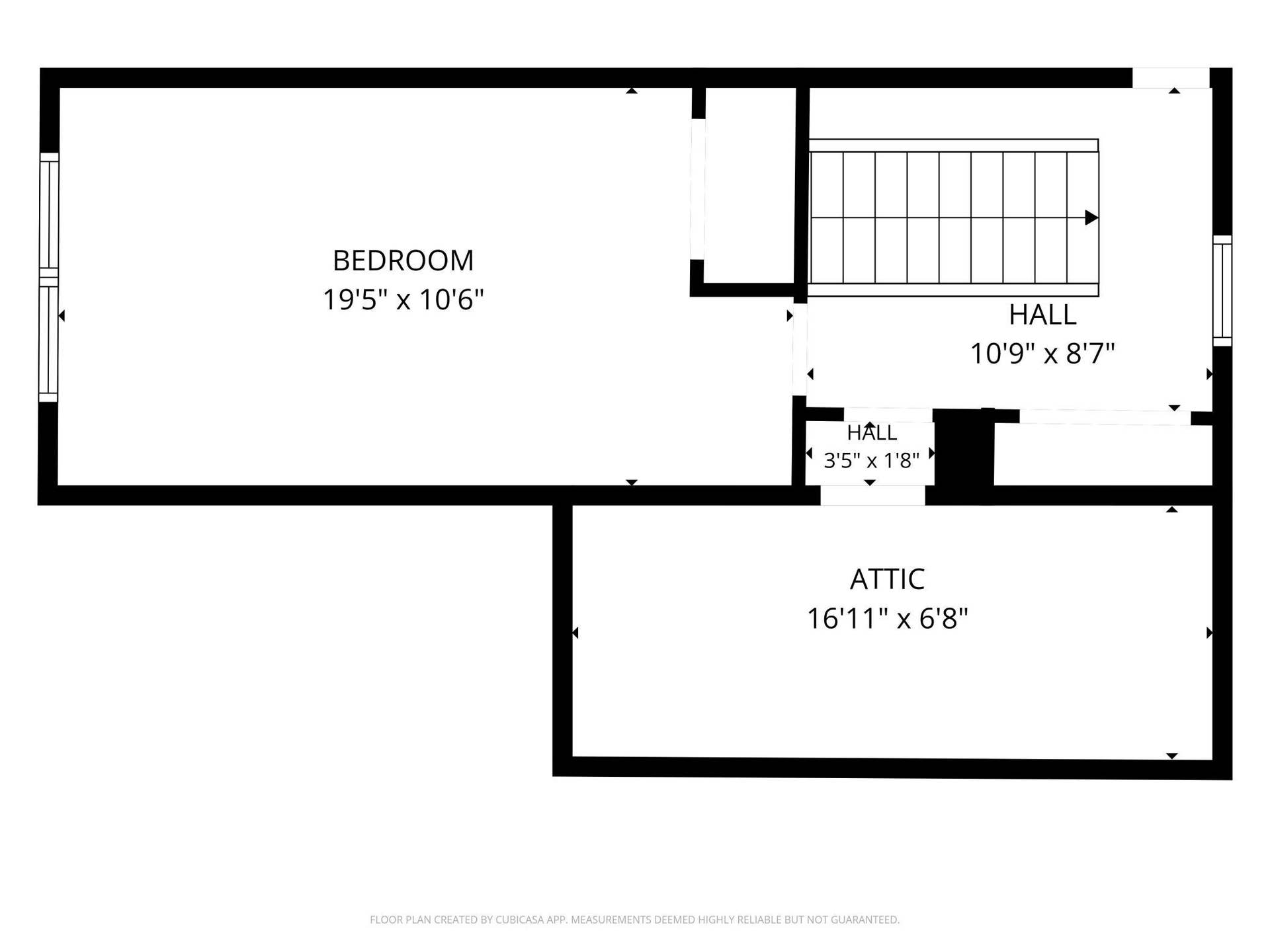 2359 Victoria Street N, Roseville, MN 55113 Upper-Level Floor Plan Showing Spacious Bedroom & Hallway