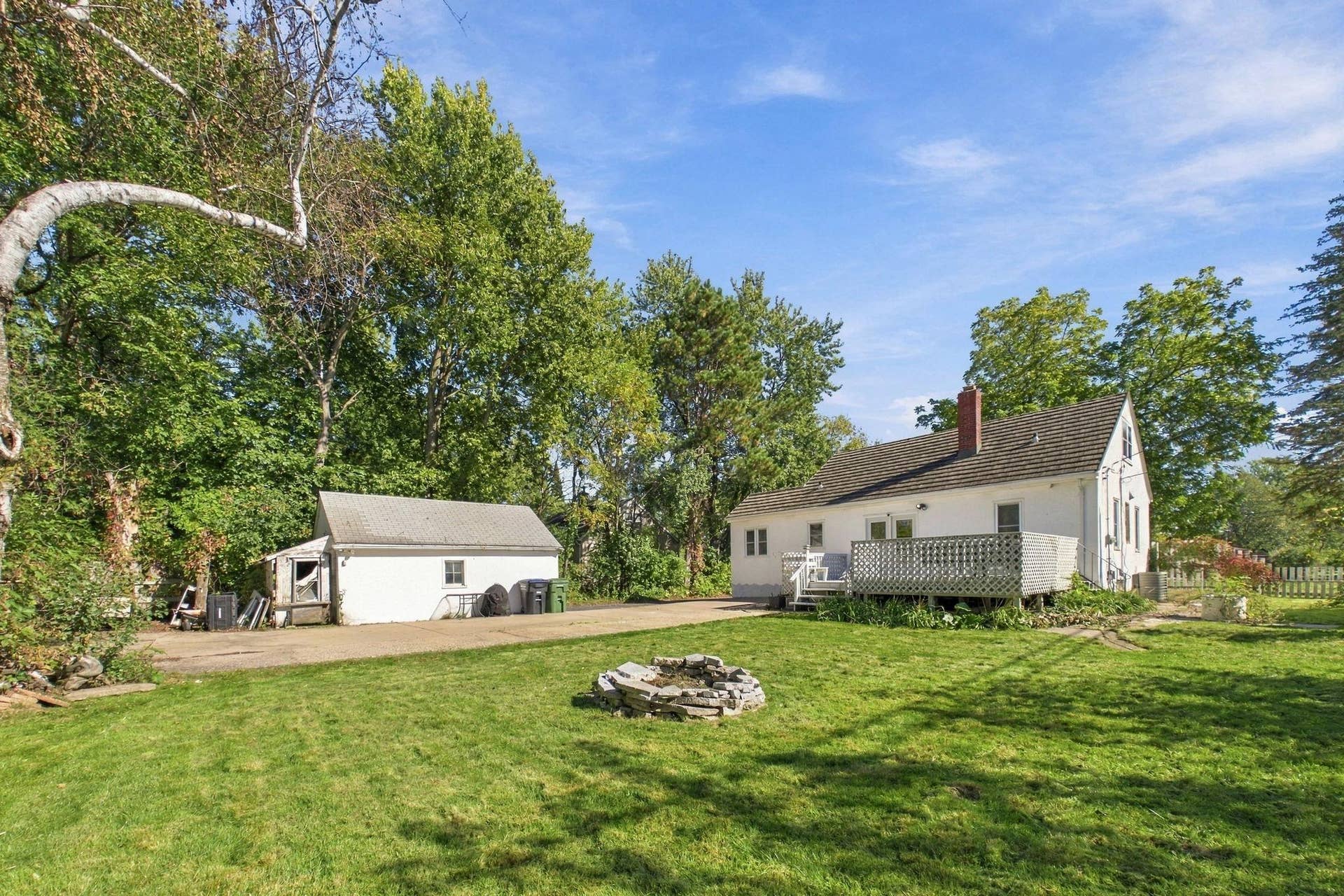 2359 Victoria Street N, Roseville, MN 55113 Lush Backyard with Expansive Deck, Fire Pit & Outdoor Entertaining Space