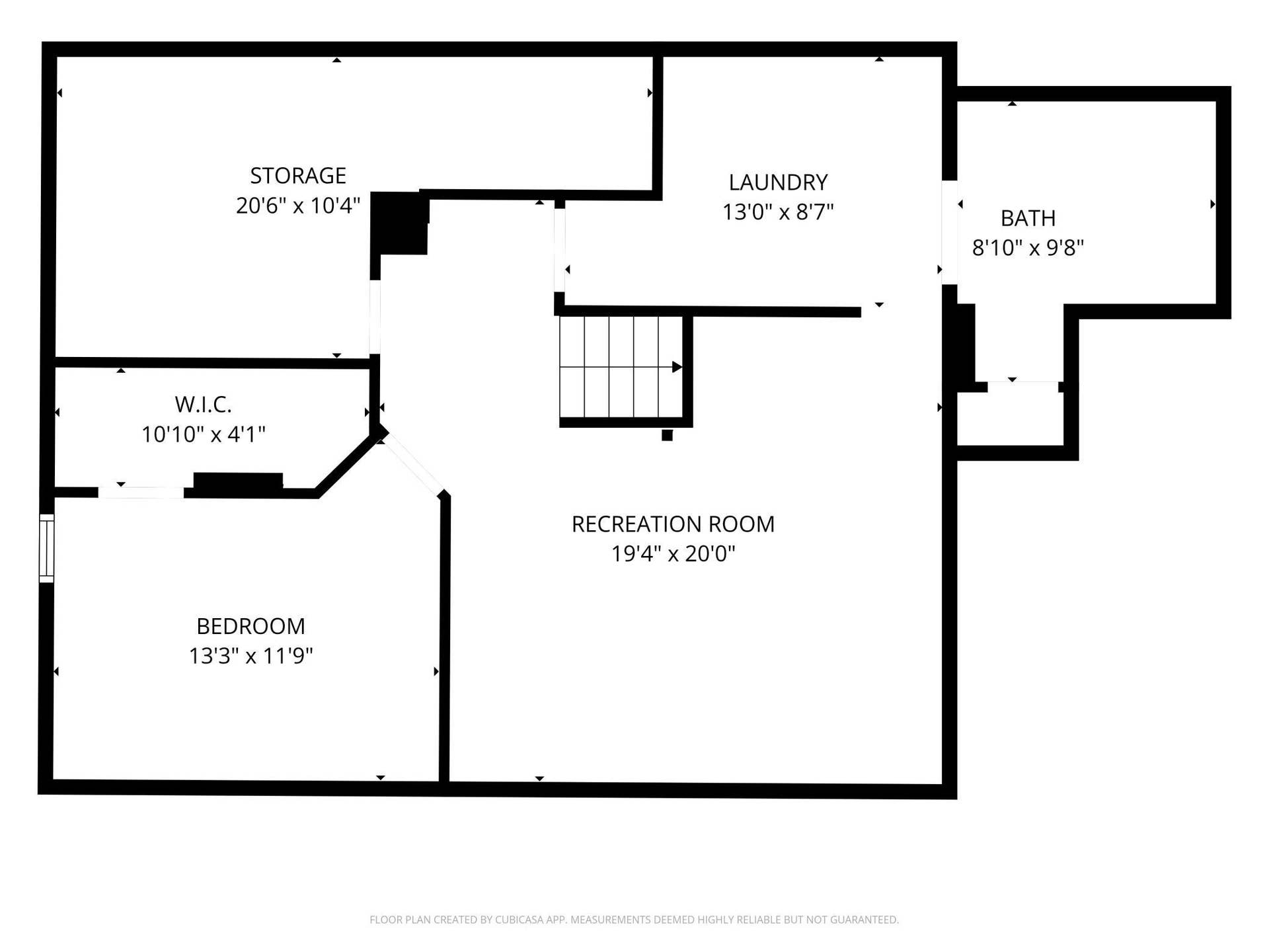2359 Victoria Street N, Roseville, MN 55113 Basement Floor Plan Showing Flexible Living Spaces & Layout