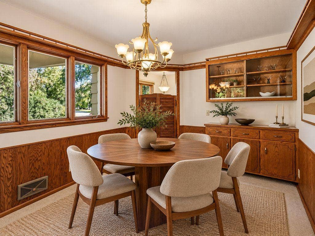 2931 Cedar Knoll Court, Minnetonka, MN 55305 Virtually Staged Dining Room.