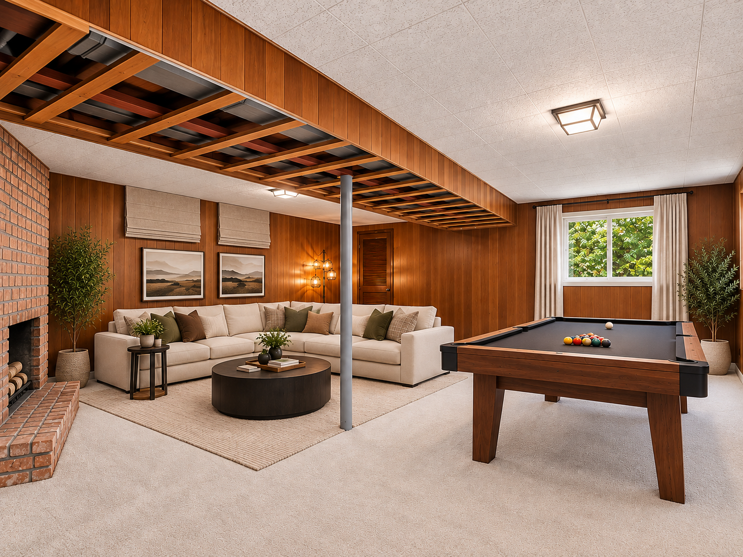 2931 Cedar Knoll Court, Minnetonka, MN 55305 Virtually Staged - another angle and furniture arrangement of Amusement Room.