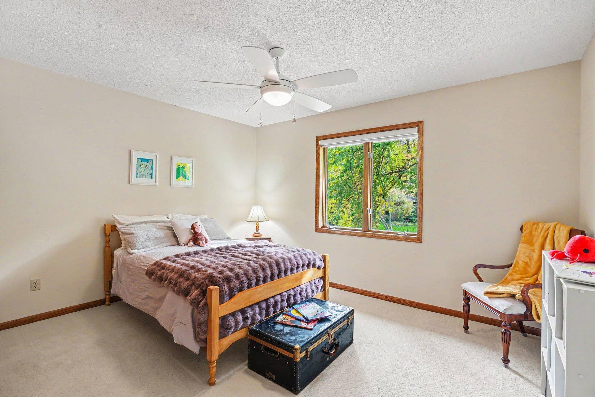 First of 3 junior bedrooms on the upper level