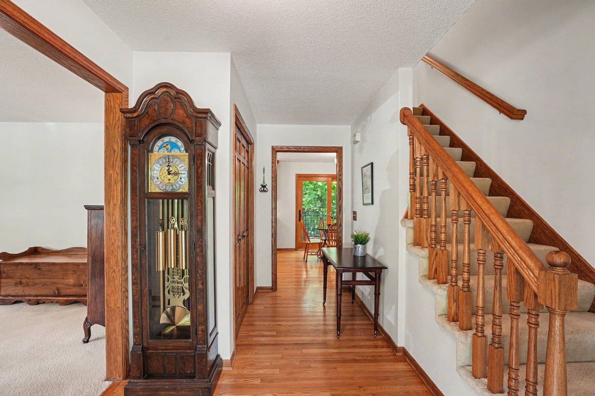 Welcoming entryway with hardwood floors