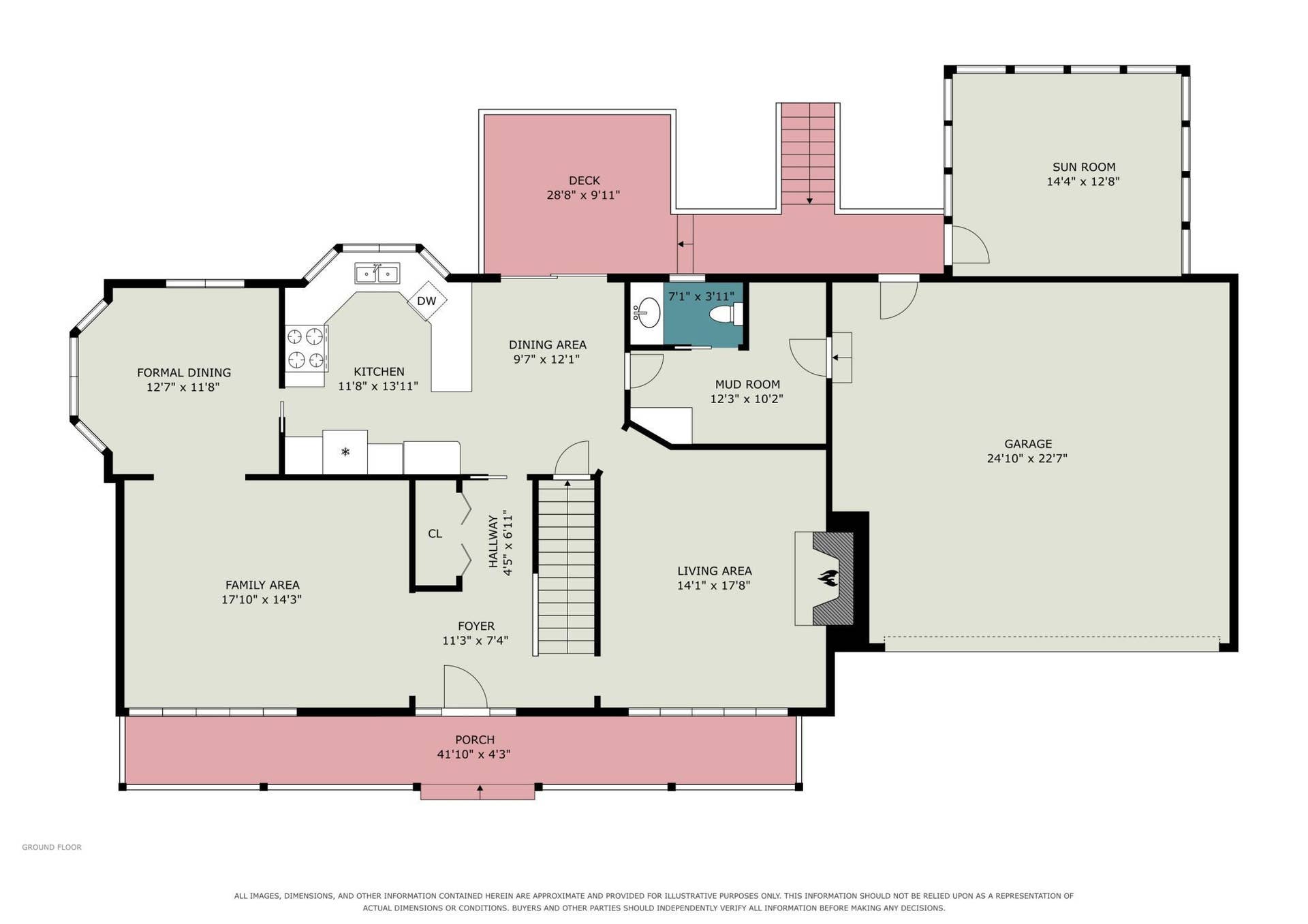 Main level floor plan