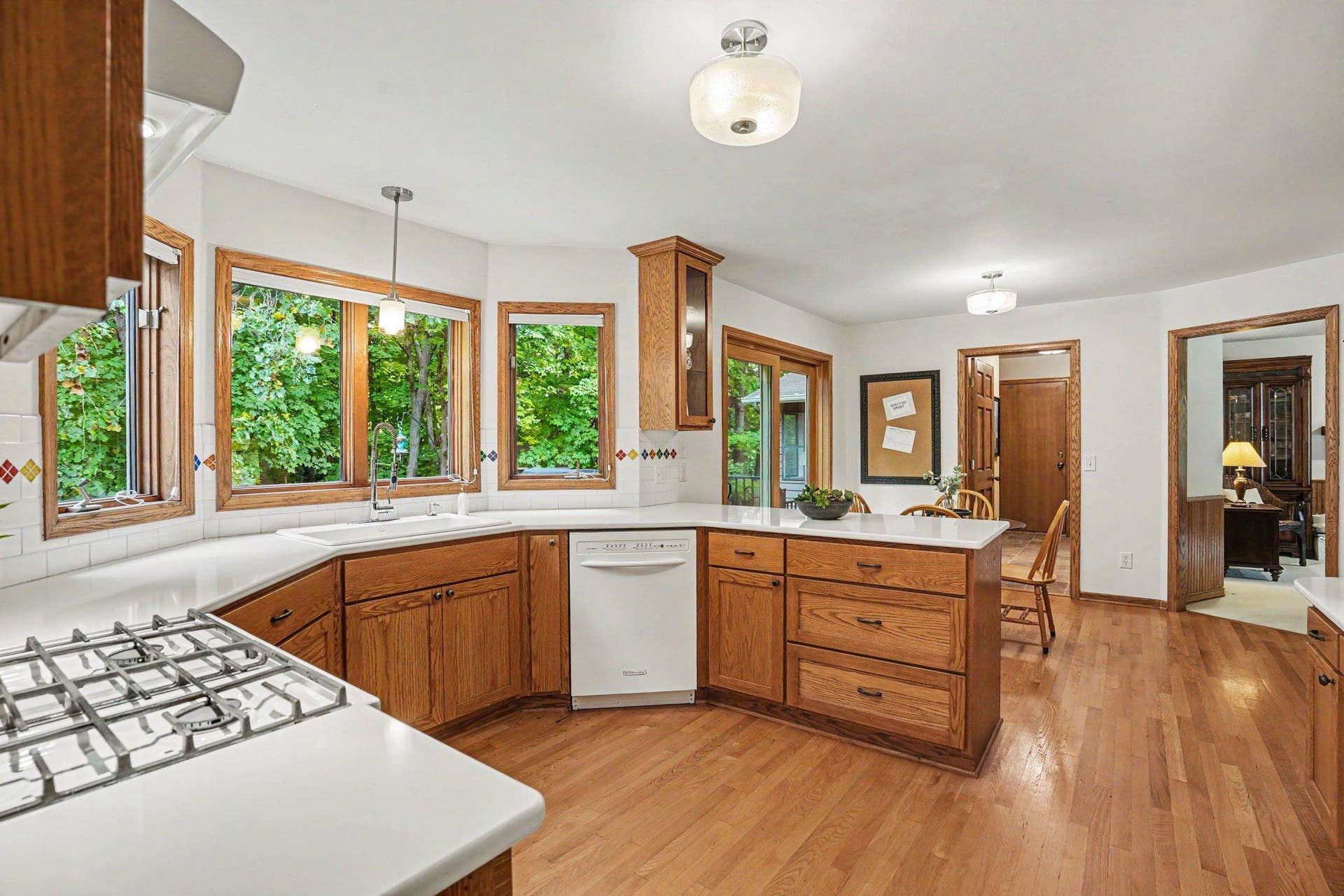 View of eating area from kitchen