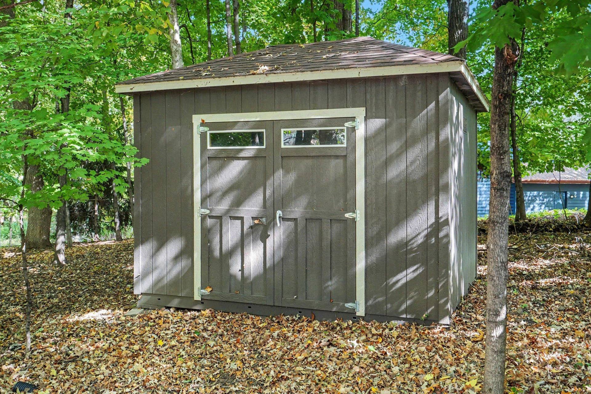 Shed for extra storage space