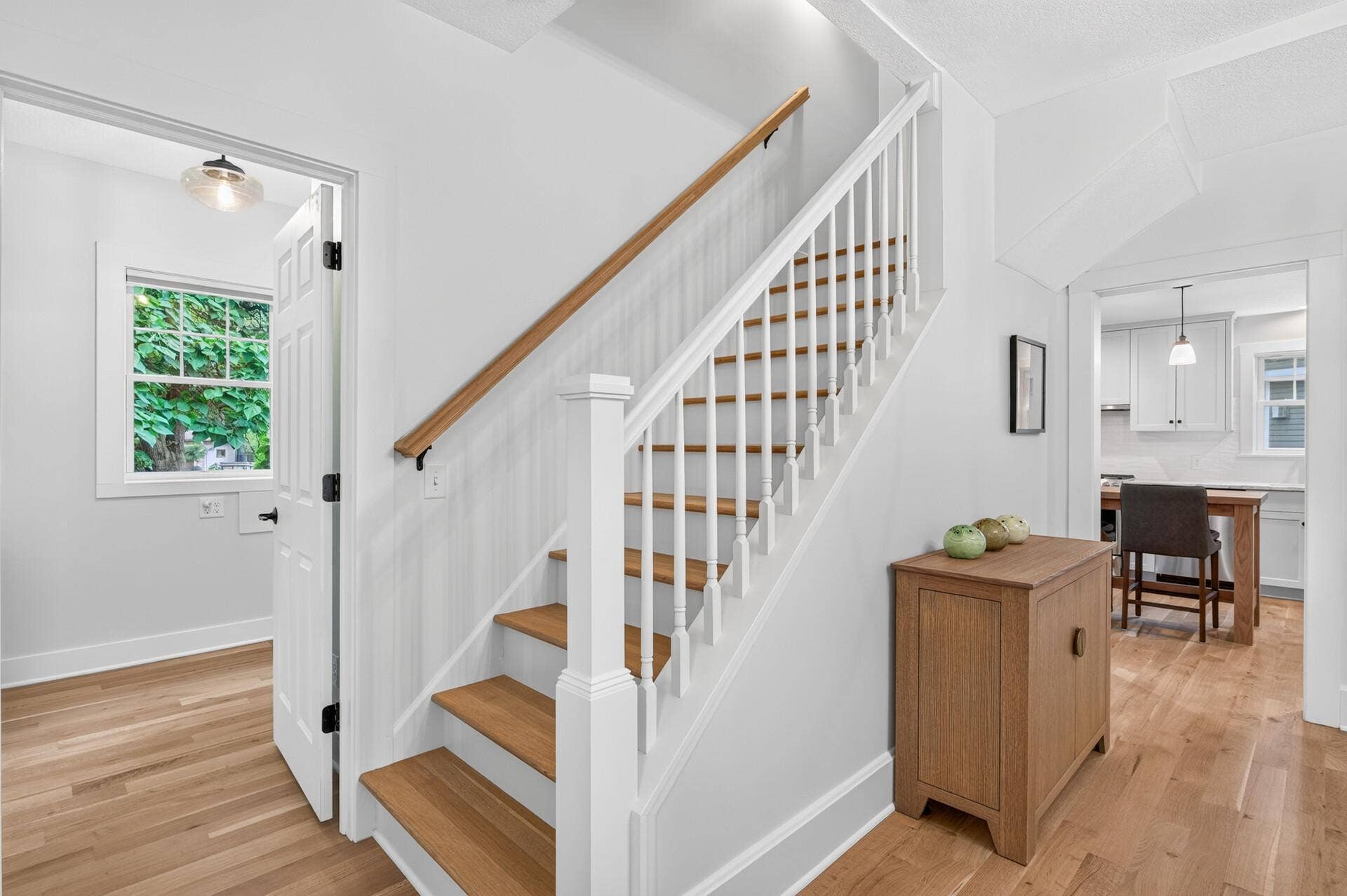 1835 Stillwater Street, White Bear Lake, MN 55110 A newly constructed staircase creates a beautiful, functional connection to the upper level.