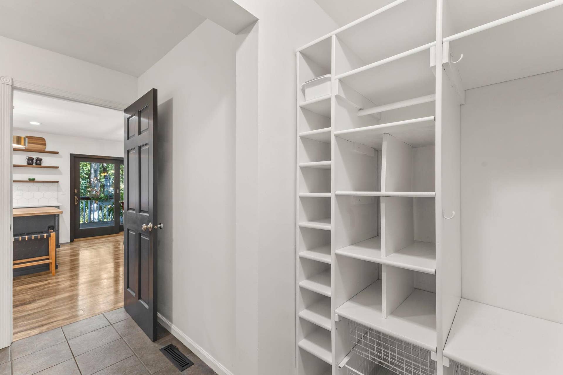 19497 Boston Street NW, Elk River, MN 55330 An bonus mudroom zone is located at the door to the garage.