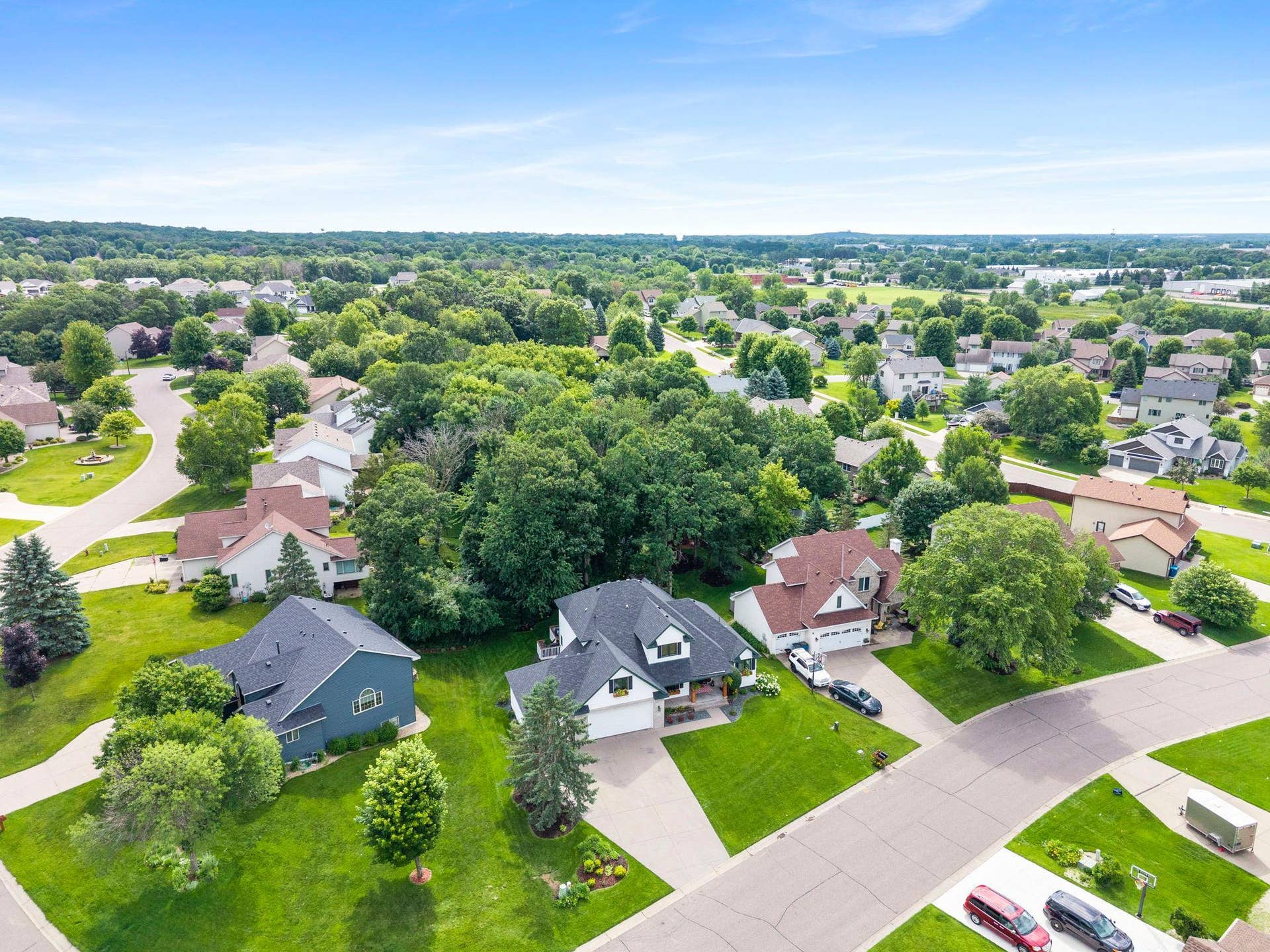 19497 Boston Street NW, Elk River, MN 55330 Aerial view.