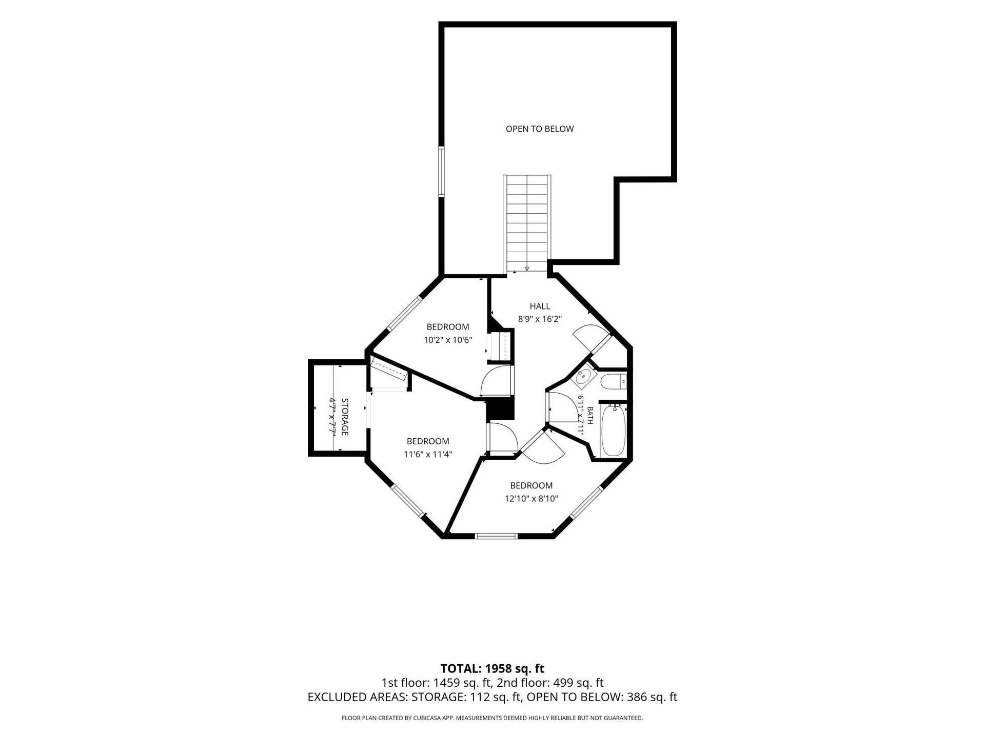 11081 Hillcrest Drive NE, Bemidji, MN 56601 Upper Level Floor Plan