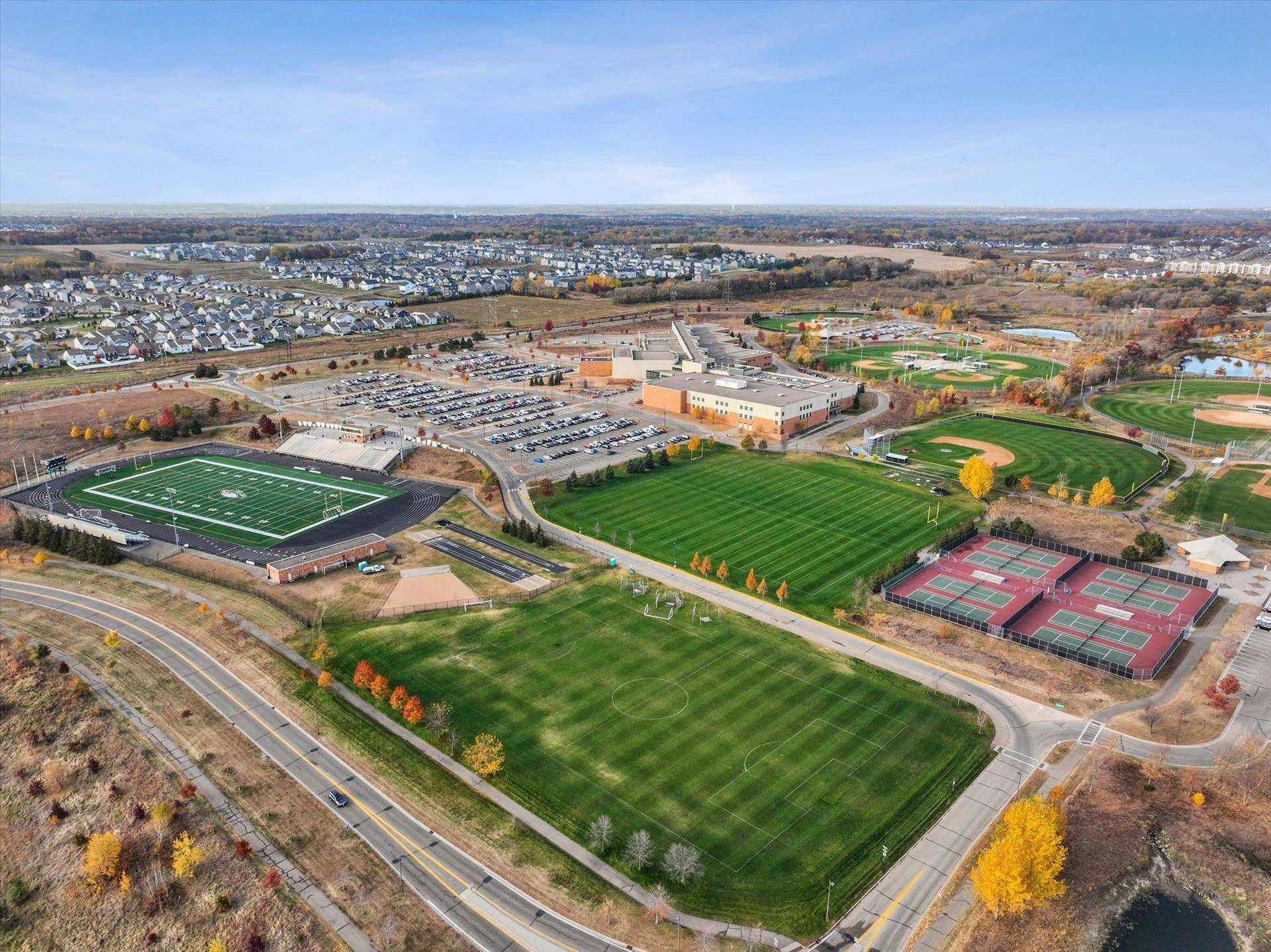 4901 Blake Way, Woodbury, MN 55129 Fairview Health offers many outdoor athletic fields. Countless things to do, just up the street.