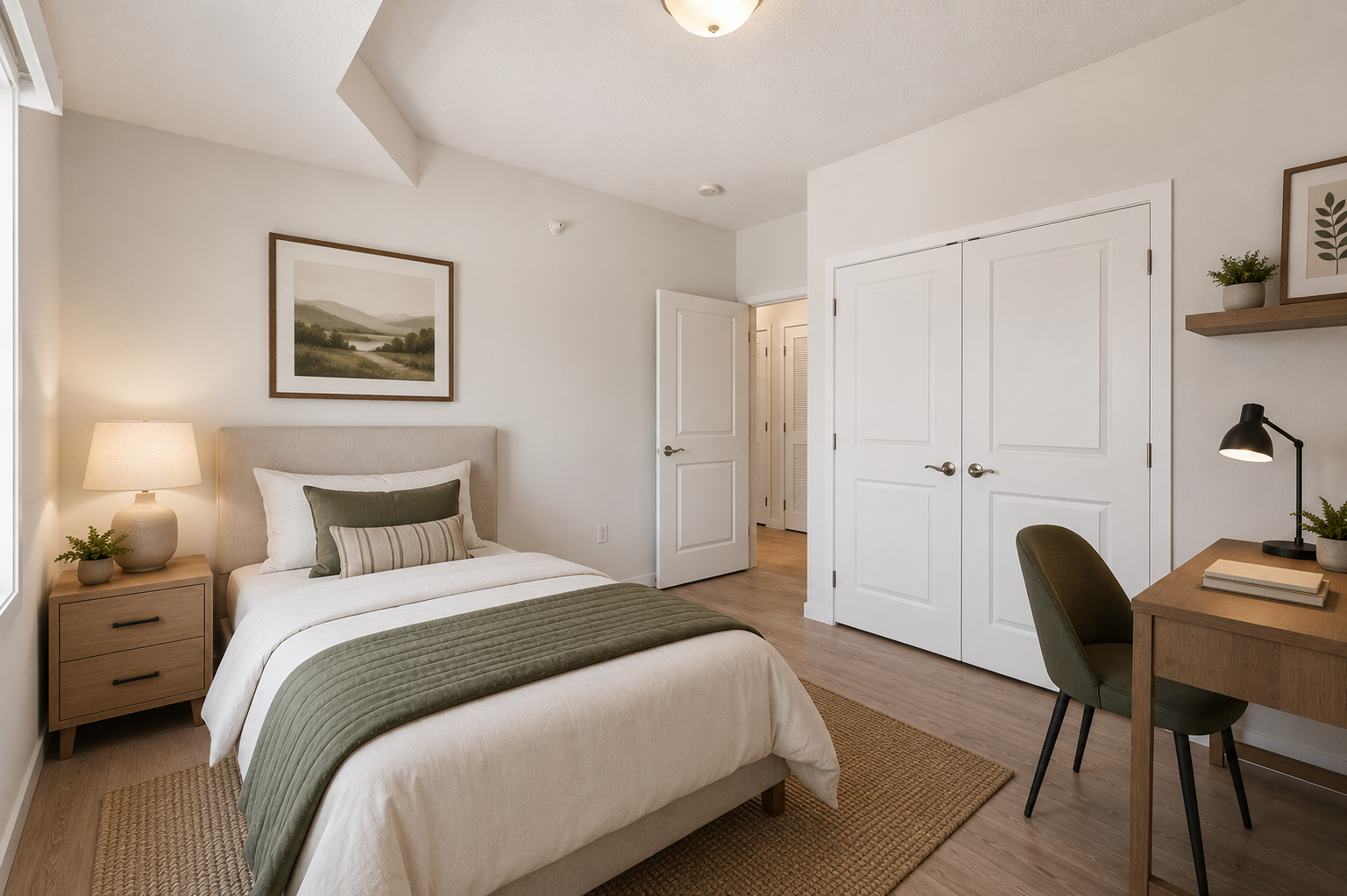619 8th Street SE, #308, 50, Minneapolis, MN 55414 Flexible second bedroom perfect for guests, roommates, or a home office.Virtual stage Options Bed 2.png