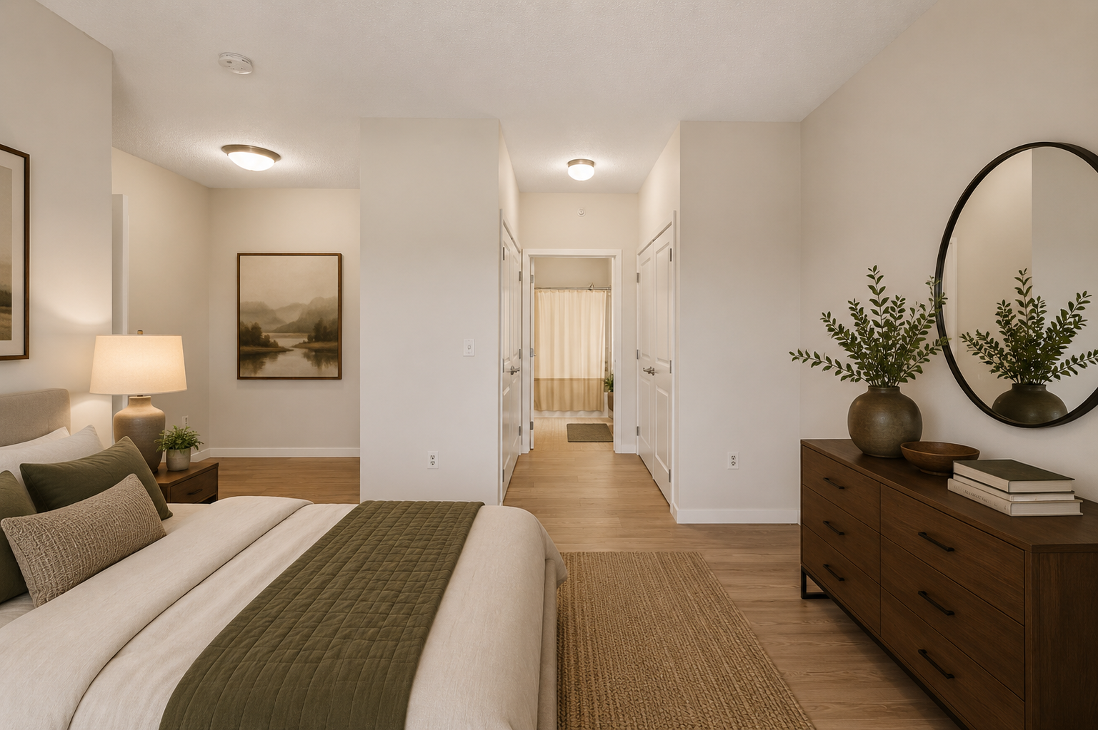 619 8th Street SE, #308, 50, Minneapolis, MN 55414 Dedicated office nook within the primary suiteideal for remote work, study, or more furniture.Virtual staged Options Bed 1.png