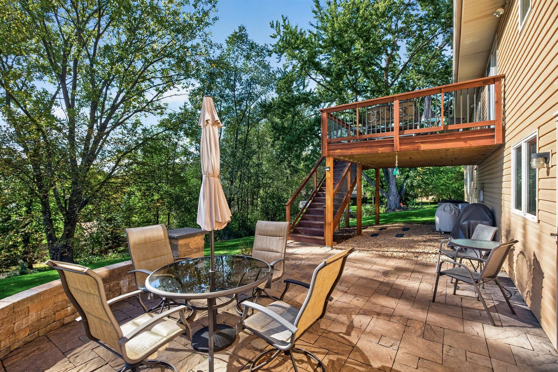 4315 Kaufmanis Way, Eagan, MN 55123 Walk out to Paver Patio added in 2019 from lower level