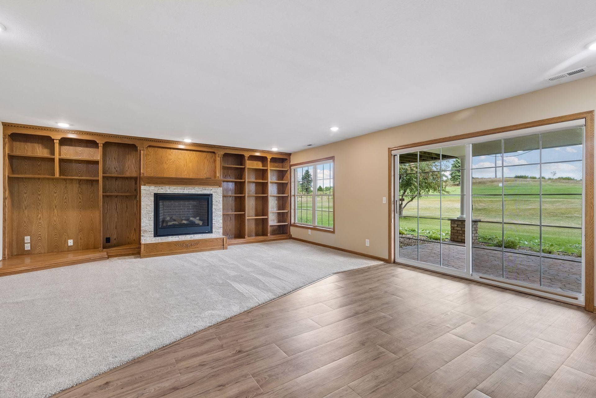 Lower level Family Room offers additional living space