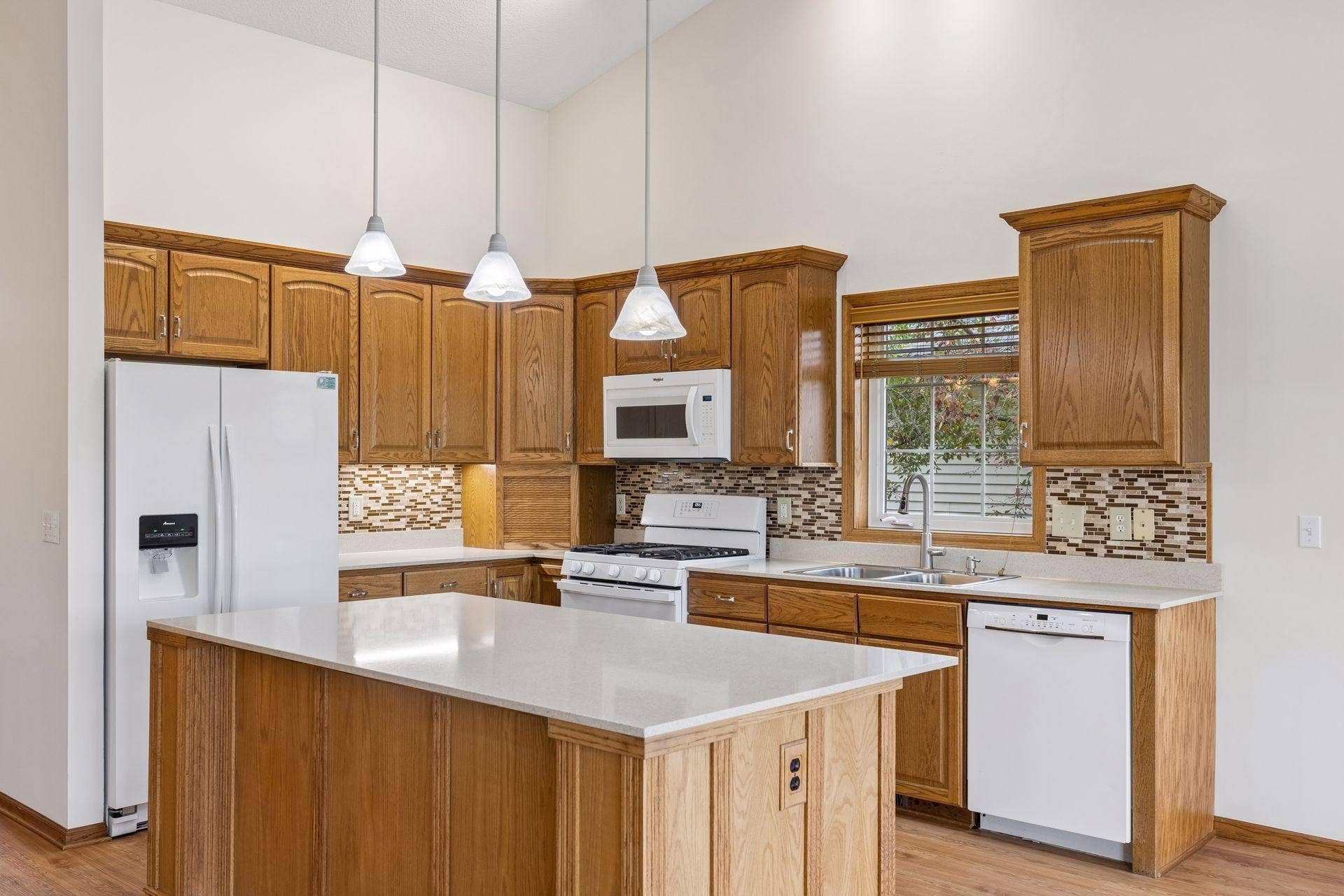 Kitchen offers an abundance of cabinet and countertop space