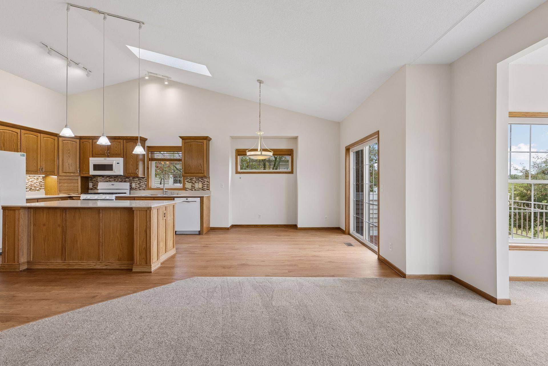 Kitchen opens to Dining Area