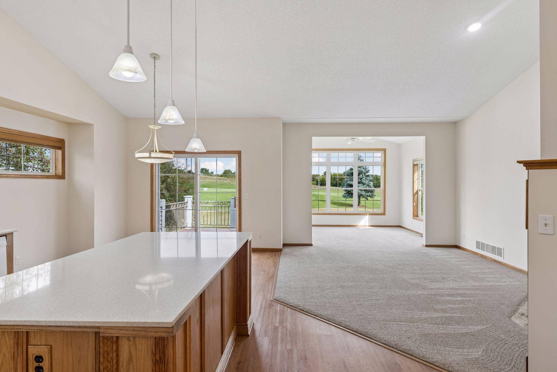 Desirable open floor plan