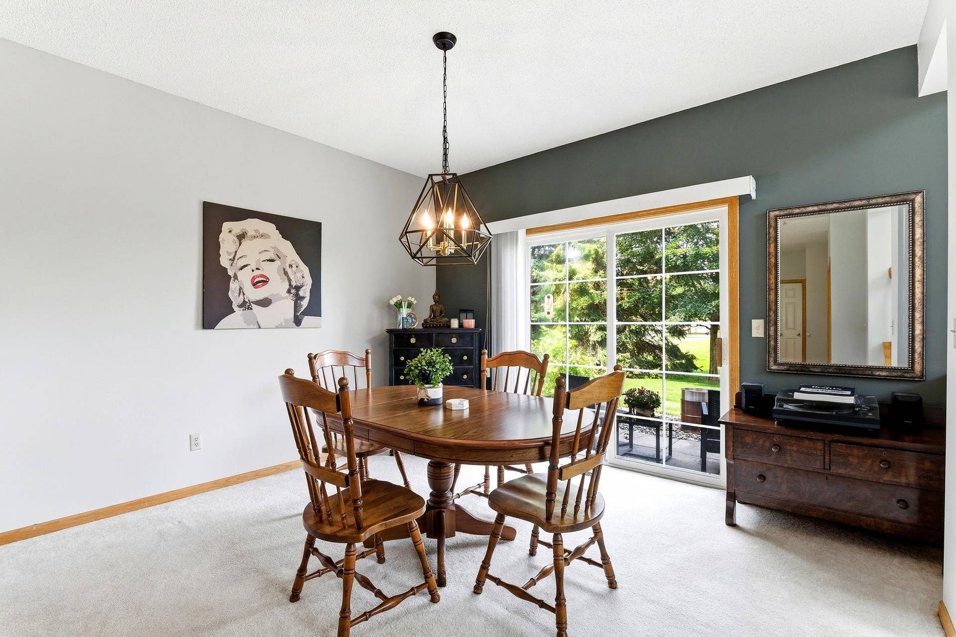 1899 Wildflower Court, Shoreview, MN 55126 Beautiful formal dining room that flows into the private cozy patio space.