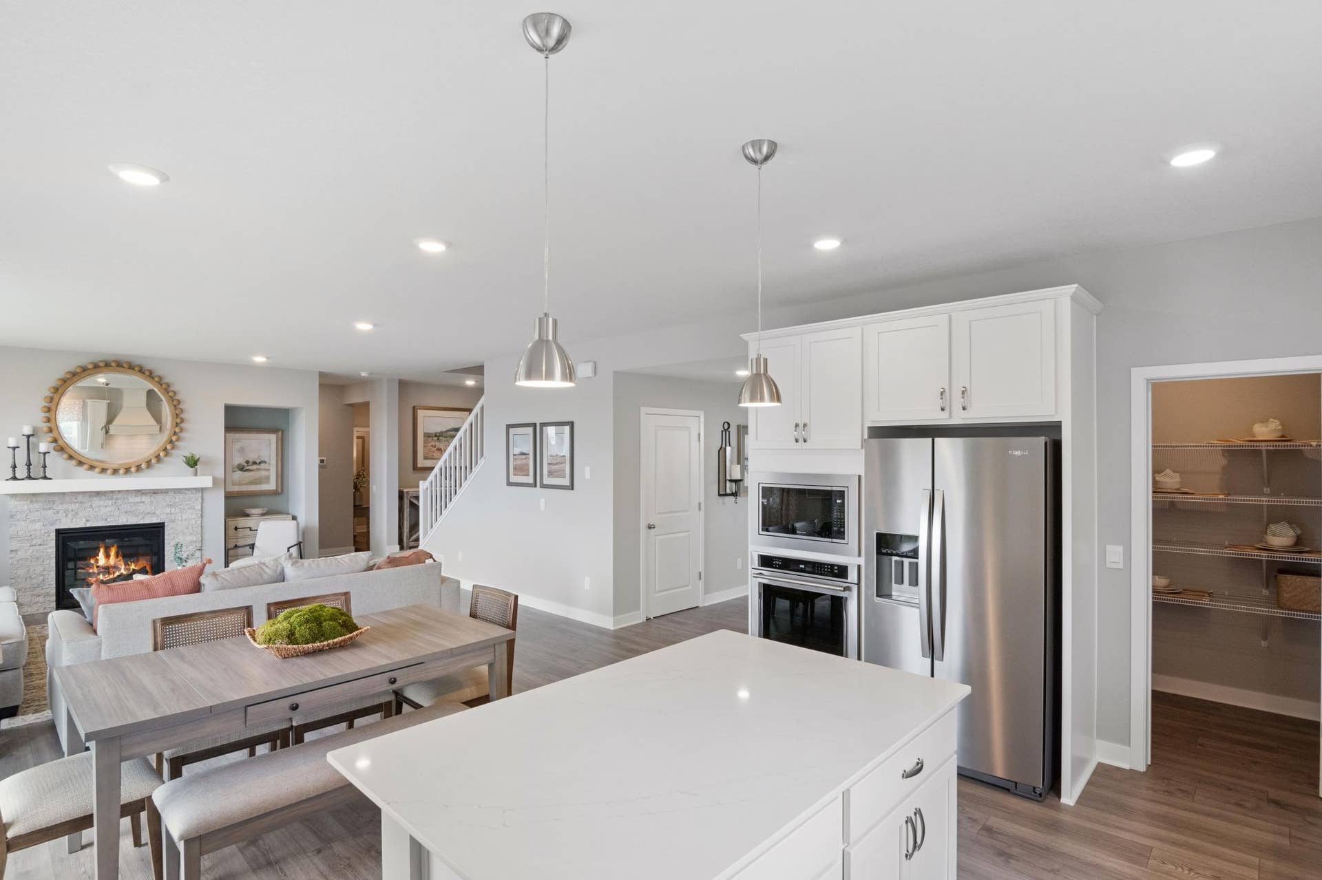 4919 Blake Way, Woodbury, MN 55129 Kitchen offers Quartz counters, KitchenAid appliances.