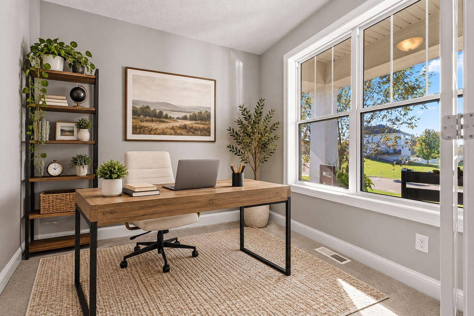 Virtually staged Flex Room